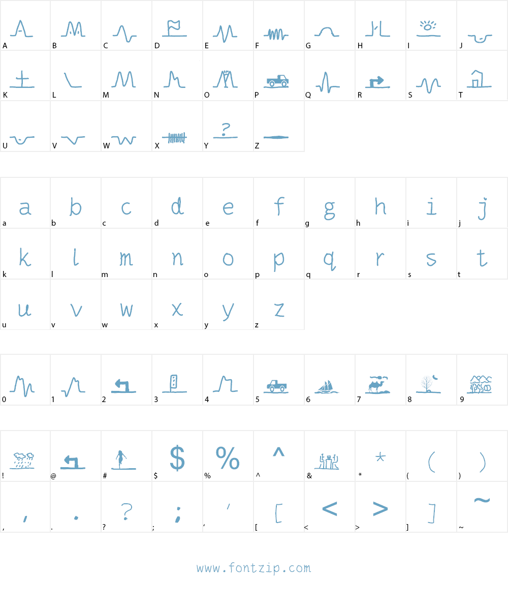 mother earth Font Character